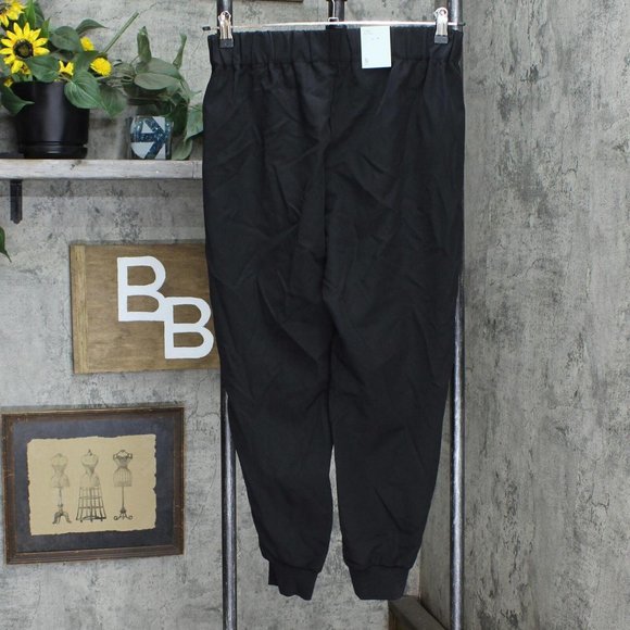NWT Prologue Women's Straight Leg Cuffed Lounge Pants 551785 S Black - Picture 2 of 4